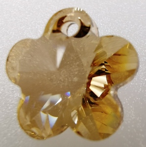 6744 Swarovski Pendant Flower - Golden Shadow